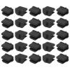 MECCANIXITY 25pcs Laptop DP Port Duct Covers Caps Silicone Plugs Protector for Mini Display Port Female End, Black view 1