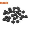 MECCANIXITY 25pcs Laptop DP Port Duct Covers Caps Silicone Plugs Protector for Mini Display Port Female End, Black view 3