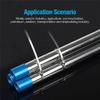 stainless steel cable ties,steel locking ties,100Pcs 304#Stainless Steel Cable Ties, 4.6mm Heavy Duty Self-Locking Cable Zip Tie Multi-Purpose Metal Exhaust Wrap Locking Ties (Size : 30cm x100pcs) ( C view 2