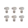 Aolity Mdingbao-Socket Cap Screws 6Pcs Portable Metal Stainless Steel Universal 1/4 Screws Without Handle for Quick Release Monopod Plate Camera Tripod, Strong wear Resistant view 2