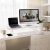 Across-Star Dual-Monitor-Stand-Riser-For-Desk Adjustable Length 32-40 InchLarge Desktop Computer Monitor Riser For 2 ScreensDesk Shelf Organizer Riser Stand For Computer/Laptop/PC/Printer/TV Black view 2