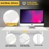 Across-Star Dual-Monitor-Stand-Riser-For-Desk Adjustable Length 32-40 InchLarge Desktop Computer Monitor Riser For 2 ScreensDesk Shelf Organizer Riser Stand For Computer/Laptop/PC/Printer/TV Black view 4