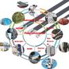 stainless steel cable ties,steel locking ties,4.6 100pcs 304 Stainless Steel Cable Steel Cable Tie, Heavy Duty Self-Locking Cable Zip Tie Cable Twist Ties (Size : 4.6x100x100PCS) (Size : 4.6x400x1 ( C view 3