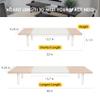 Across-Star Dual-Monitor-Stand-Riser-For-Desk Adjustable Length 32-40 InchLarge Desktop Computer Monitor Riser For 2 ScreensDesk Shelf Organizer Riser Stand For Computer/Laptop/PC/Printer/TV Maple view 3