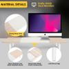 Across-Star Dual-Monitor-Stand-Riser-For-Desk Adjustable Length 32-40 InchLarge Desktop Computer Monitor Riser For 2 ScreensDesk Shelf Organizer Riser Stand For Computer/Laptop/PC/Printer/TV Maple view 4