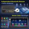 7" Wireless Double Din Car Stereo Apple Carplay Radio Screen for Car Audio Receivers, Bluetooth 5.1 Car Play Android Auto Touchscreen Backup Camera USB/AUX/TF SWC FM view 3