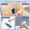 Compatible Label Tapes Replacement for Dymo 18443 Permanent Vinyl 3/8 inch Black on White Tapes Suitable for Dymo Rhino 4200 5200 5000 6000 Label Makers, 3/8" x 18'(9mm x 5.5m),20-Pack view 4