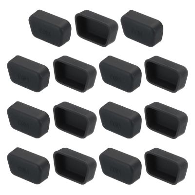 MECCANIXITY 15pcs Laptop COM Port Duct Covers Caps Silicone Plugs Protector for VGA DB9 DB15 Male End, Black