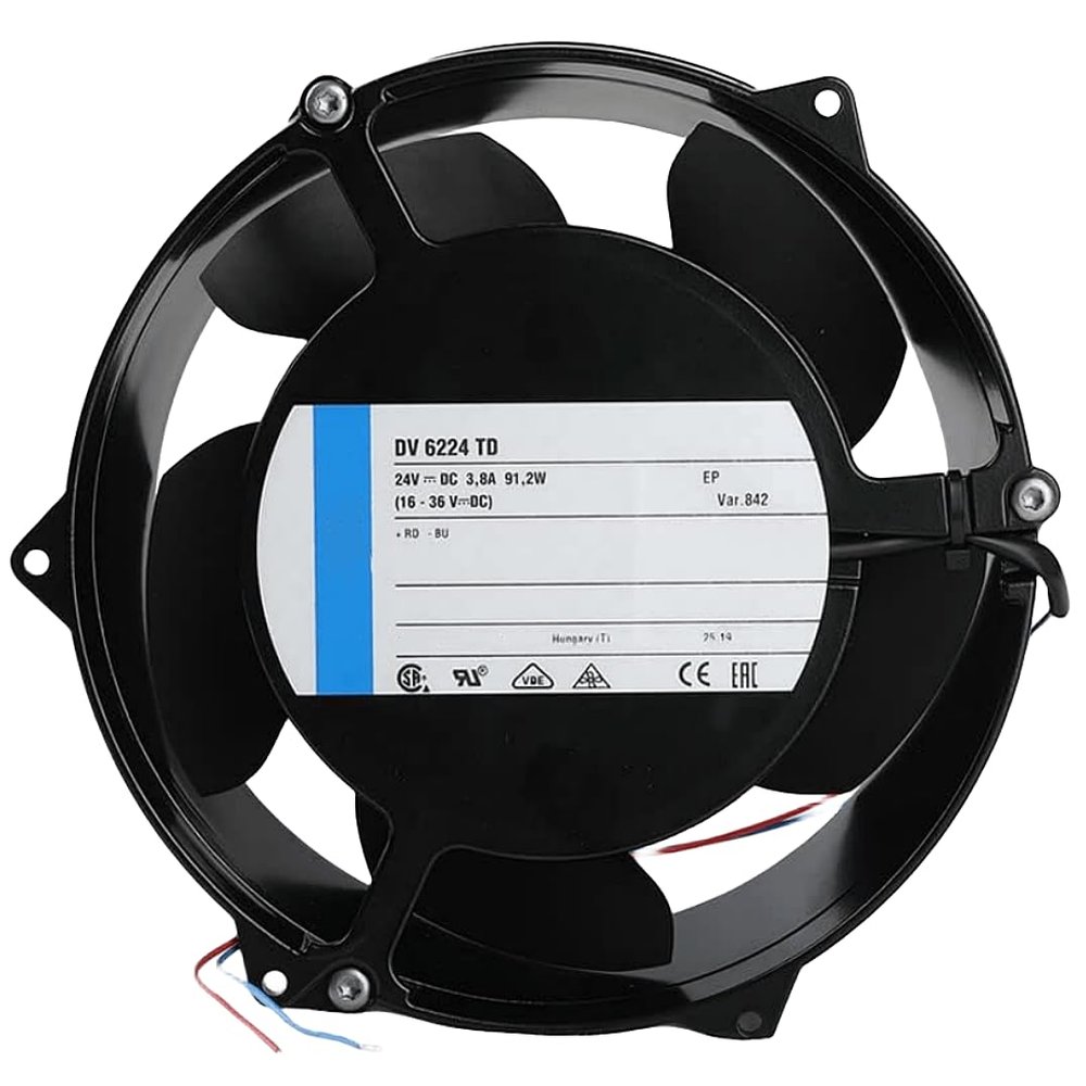 24V DV6224TD 3.8A 91.2W 17251 Cooling Fan 172X172X51MM 2-Wire