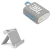 BoxWave Stand and Mount Compatible with JBL Go 3 Eco - VersaView Aluminum Stand, Portable, Multi Angle Viewing Sturdy view 1