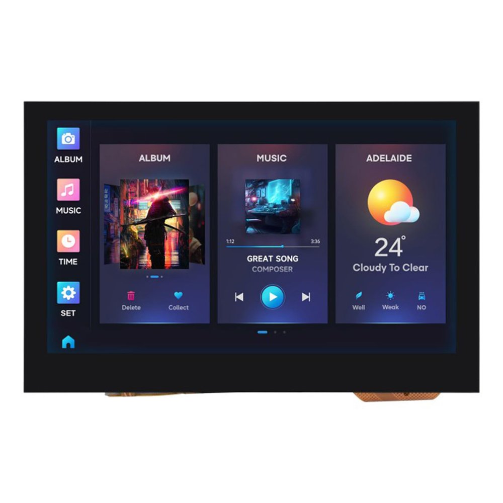 TUOPUONE 4.3inch Capacitive Touch Display ESP32-S3 Development Board 800480 Pixels 5-Point Touch 32-bit LX7 Dual-core Processor with Onboard Antenna