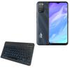 BoxWave Keyboard Compatible with Tecno Pop 5X - SlimKeys Bluetooth Keyboard - with Backlight, Portable Slim LED 7 Colors - Jet Black view 1