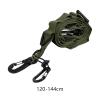 shamjina Outdoor Hanging Rope Camping Lanyard Hanger Adjustable Campsite Storage Strap with Hooks for Hiking Picnic Backpacking Travel, Green view 3