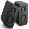 RIOWOIS Passive Bookshelf Speakers for Home Theater Surround Sound, Satellite Stereo Speakers with Crisper Sound and Classic Wood Grain for Record Player/Computer/TV, Wall Mountable, One Pair. view 1