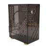 GOWENIC Clear Acrylic Mini ITX Case - 4.3L Capacity, 360 Degree Cooling, for Mini ITX Motherboards, 1U Power Support, 2.5in SSD Compatible, Transparent Side Panel (Black) view 1