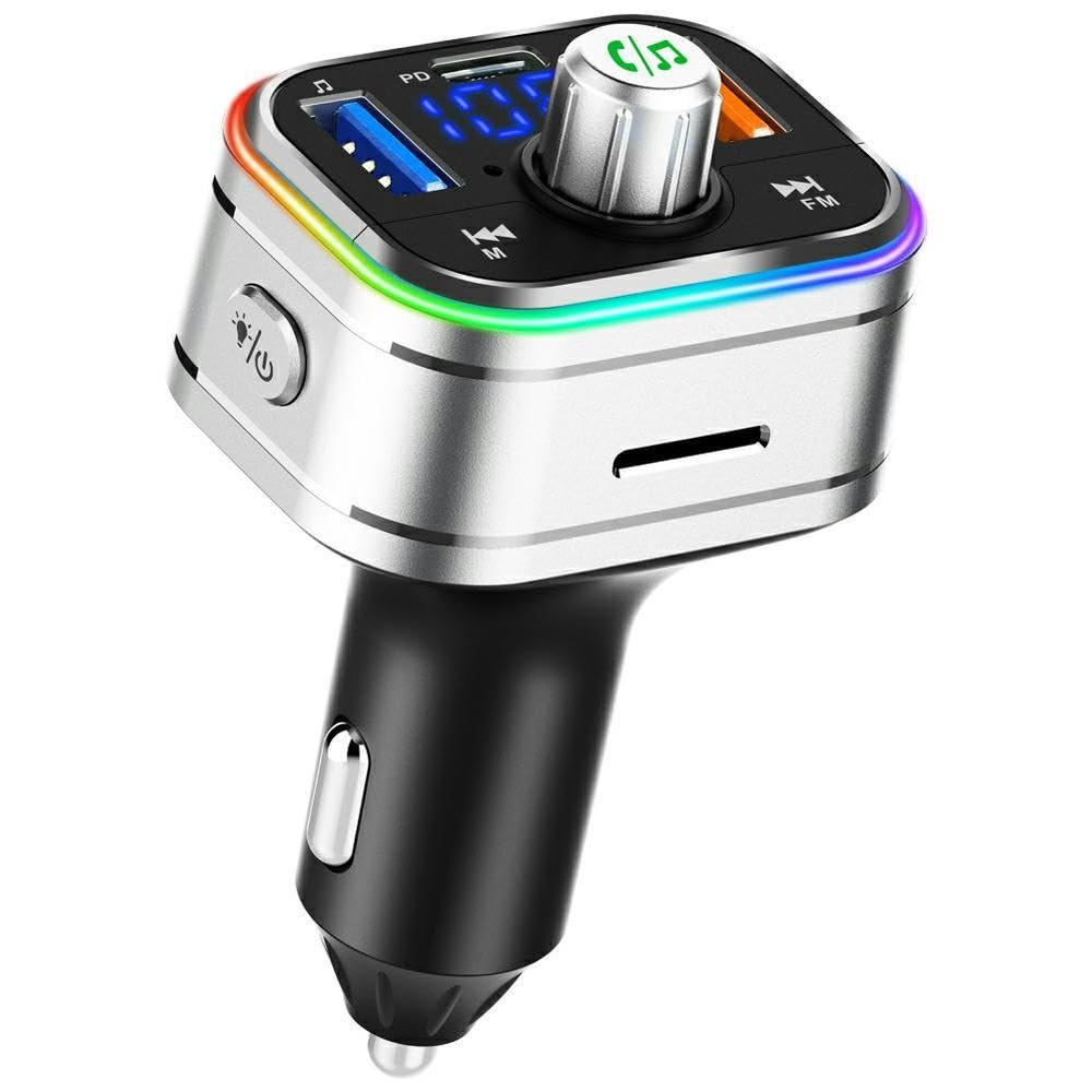 RKEBK BC62 PD 3.0 Charger Wireless Hands Free 18W Car MP3 Player FM Transmitter Receiver Smart Car Charger Kit