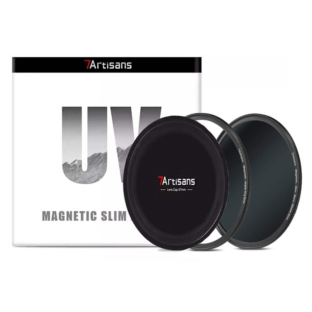 7artisans 67/72/77/82mm Magnetic Adapter Ring K9 UV, ND8, ND64, ND1000, GND0.9,Black Diffusion 1/4,CPL Nano Filter,Waterproof,Oil Slip Resistant (72mm, ND1000)
