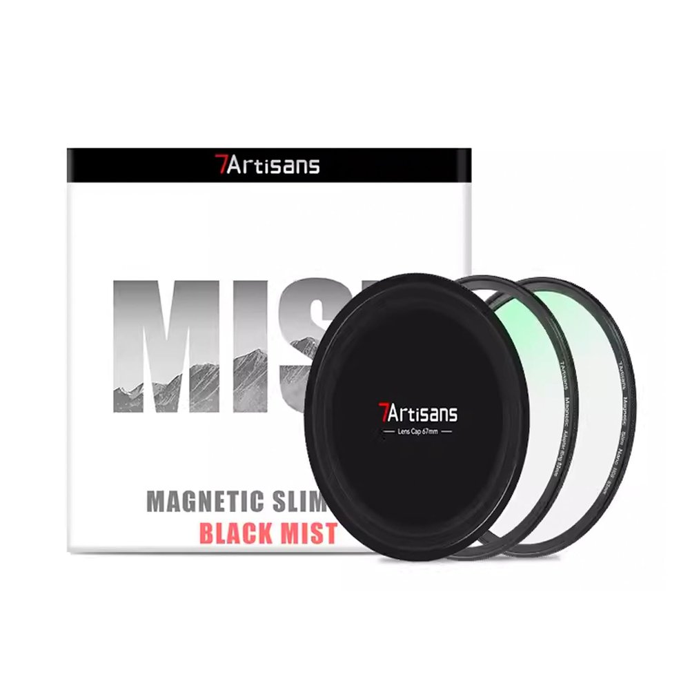 7artisans 67/72/77/82mm Magnetic Adapter Ring K9 UV, ND8, ND64, ND1000, GND0.9,Black Diffusion 1/4,CPL Nano Filter,Waterproof,Oil Slip Resistant (72mm, BBlack 1/4)