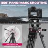 ULANZI MT-81 Camera Video Tripod with 360 Degree Fluid Head, 61inch/155cm Heavy Duty Aluminum Alloy Camera Tripod Stand, Quick Release Plate Compatible with DSLR Camcorder, Load Up to 17.6lb/8kg view 3