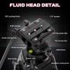 ULANZI MT-81 Camera Video Tripod with 360 Degree Fluid Head, 61inch/155cm Heavy Duty Aluminum Alloy Camera Tripod Stand, Quick Release Plate Compatible with DSLR Camcorder, Load Up to 17.6lb/8kg view 4