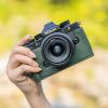 CAMINSTARRY Genuine Leather Camera Half Case Cover With Hand Grip for Zf Camera Accessories Retro Cover Handmade (Green Case) view 2