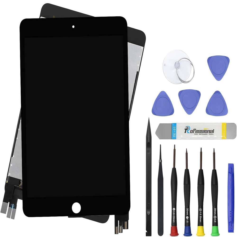 ARUISIFX 7.9" LCD Screen Replacement Compatible with iPad mini 5 (A2126 | A2124 | A2133) Display LCD Assembly and Glass Touch Digitizer Premium Repair Kit Sleep/Wake Sensor (Black)