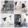 Heavy Duty Pistol Grip Stand, 2.5m/8.2ft Robust Photography Light Stand with Casters & A Sliding Arm Max Loading: 20kg/44lb Stainless Steel for Photography Studio Monolight Softbox view 4
