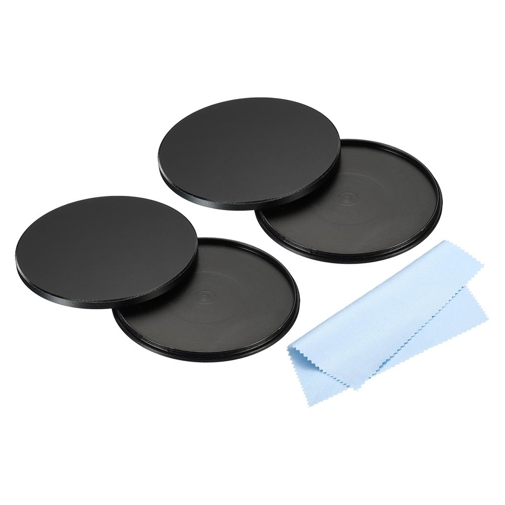 PATIKIL 77mm Lens Cap, 2pcs Camera Lens Cap Cover Universal Lens Filter Stack Cap Front Metal Protective Case Cover with Cleaning Cloth for Photography Camera Filter