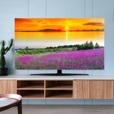 TV Cover TV Dust Cover 32-80 Inches Indoor Television Dustproof Cover Colorful Painting Printed TV/Computer Display Art Decorative Cover Multifunction Screen Protectors for Hanging Desktop Curved