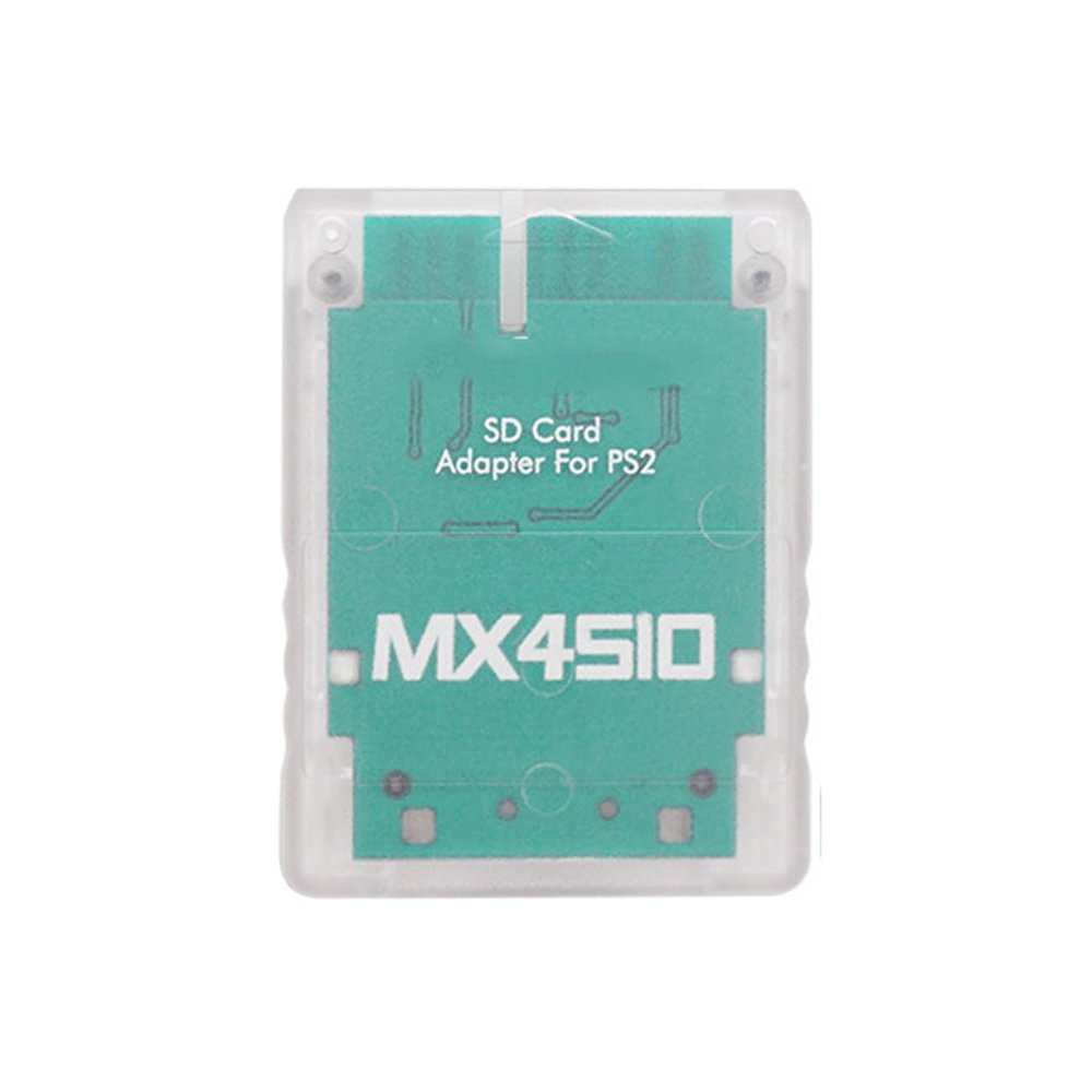 SIO2SD SD Card Reader Adapter for PS2 Fat Console Memory Card Expansion for SIO Replacement Memory Card Reader for PS2 Not a Memory Card But a Adapter (Transparent White)