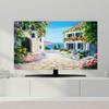 GSGC TV Cover TV Dust Cover TV Screen Protector Universal 32-80in Indoor TV Display Protection Cover Dustproof TV Decoration Artwork Cover for LCD LED Plasma Hanging Desktop Curved Universal TV view 1