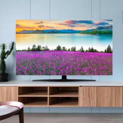 TV Cover TV Dust Cover 32-80 Inches Indoor Television Dustproof Cover Colorful Painting Printed TV/Computer Display Art Decorative Cover Multifunction Screen Protectors for Hanging Desktop Curved