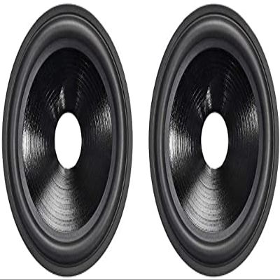 XYWHPGV 5 Inch Paper Speaker Cone Subwoofer Cones Drum Paper 1 Inch Voice Coil Diameter with Rubber Surround Matte Black 2pcs(7d87f cd4a5 9da80 f53b5 29449 010cf