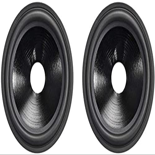 XYWHPGV 5 Inch Paper Speaker Cone Subwoofer Cones Drum Paper 1 Inch Voice Coil Diameter with Rubber Surround Matte Black 2pcs(7d87f cd4a5 9da80 f53b5 29449 010cf