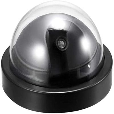 XYWHPGV Fake Security Camera Dummy Dome CCTV with Blinking Red LED Warning Alert Light for Home Outdoor Indoor Black(69f49 c356b 0161c 68fbf a8397 25d93