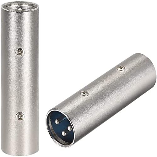 XYWHPGV XLR 3Pin Male to Male Adapter,Microphone Cable Line Adapter,Gender Changer Coupler,2pcs(b28d9 560f1 bb964 4ac81 caa25 8c4fe