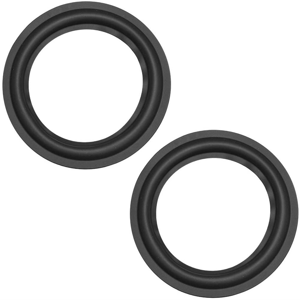 XYWHPGV 5 inches 5inch Speaker Rubber Edge Surround Rings Replacement Part for Speaker Repair or DIY 2pcs(022bb d16aa 13d72 7b0e0 bf43d eec8e