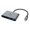 Akasa USB C Hub Typ C, Aluminium 4 in 1 USB C 100 W PD mit 10 Gbps High Speed Transfer, 2 x USB-A Data Ports, 1 x USB 3.0 PD und 1 x USB Ports, untersttzt Macbook, iPad, PC and More, AK-CBCA31-18BK view 1