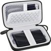 Carrying for Samsung T9/ T7/ T7 Shield Portable SSD 4TB 2TB 1TB, USB External Solid State Hard Drive Storage Travel Carrying Holder Fits for USB Cable (Black-Grey)-Box Only view 1