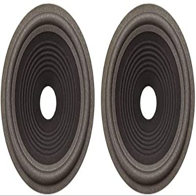 XYWHPGV 8 inches Paper Speaker Cone Subwoofer Drum Ripple Paper 1.4 inches Coil Diameter with Foam Surround Black 2 Pcs(92dfc 0b046 3cae1 c2edb 50354 a2435
