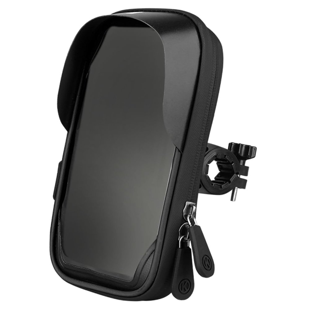 Kisangel Mobile Phone Holder Convenient Bike Phone Rack Daily Use Phone Pouch Cellphone Bag Cell Phone Accessories Bike Accessory Leather Scattered Beads Electric Car
