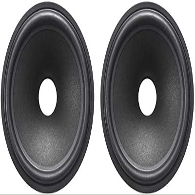 XYWHPGV 8 Inch Paper Speaker Cone Subwoofer Speaker Drum Paper 1.5 Inch Coil Diameter with Black Rubber Surround Material 2pcs(3e540 e8e49 0f454 abbfa 24be