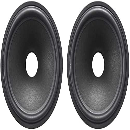 XYWHPGV 8 Inch Paper Speaker Cone Subwoofer Speaker Drum Paper 1.5 Inch Coil Diameter with Black Rubber Surround Material 2pcs(3e540 e8e49 0f454 abbfa 24be