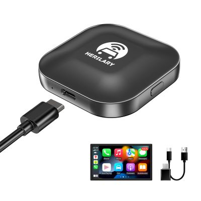 CAITS Wireless CarPlay Adapter, Wireless CarPlay Dongle Convert OEM Wired CarPlay to Wireless, Fastest and Easy Use, Plug&Play, Online Update, for Cars from 2015&iOS10+