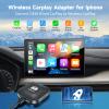 CAITS Wireless CarPlay Adapter, Wireless CarPlay Dongle Convert OEM Wired CarPlay to Wireless, Fastest and Easy Use, Plug&Play, Online Update, for Cars from 2015&iOS10+ view 2