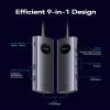 VENTION 9-in-1 USB C Docking Station, Dual 4K@60Hz HDMI, 100W PD, Gigabit Ethernet, 5Gbps USB-A, SD/TF, Grey, Windows/MacBook Compatible, Dell XPS, HP Spectre, Lenovo Yoga, Surface Pro, MacBook Air view 2