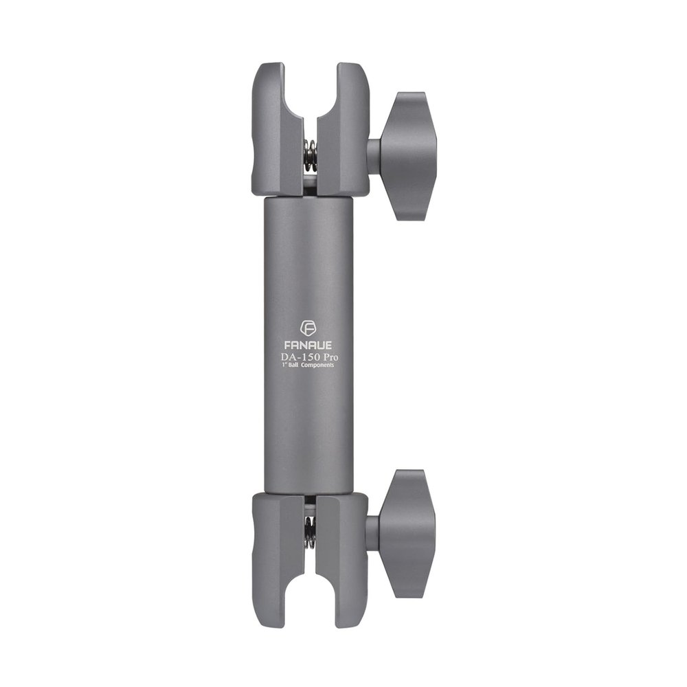 FANAUE Double Socket Arm Medium Arm Compatible,Full Length 5.9" with B Size 1" Ball Components for RAM Mounts (DA-150PRO)