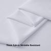 40 ft x 10 ft Thick White Backdrop Curtain for Wedding Parties, 8 Panels White Polyester Wedding Backdrop Drapes for Party Birthday Backdrop Photography Home Decorations view 3
