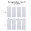 40 ft x 10 ft Thick White Backdrop Curtain for Wedding Parties, 8 Panels White Polyester Wedding Backdrop Drapes for Party Birthday Backdrop Photography Home Decorations view 4