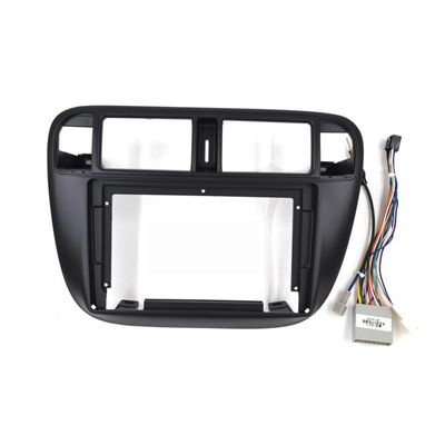 9'' Car Radio Stereo Fascia Frame Panel Trim Bezel with Power Harness Cable for Honda Civic (EJ/EK/EM) 1995-2001 Mounting Kit LHD